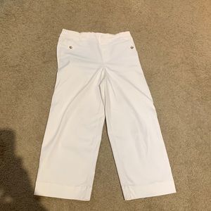 SPANX - hard to find petite white wide leg ankle pant